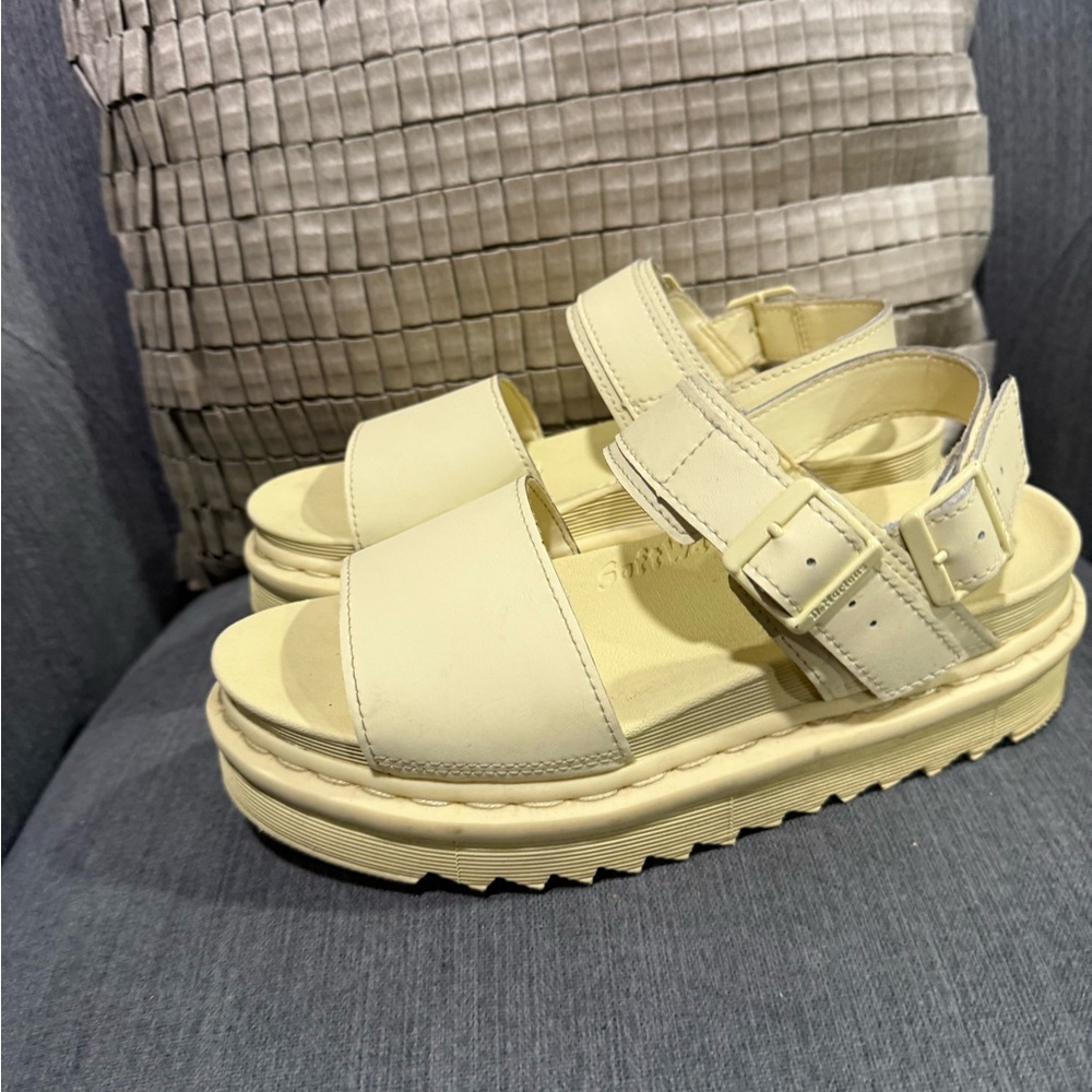 Doc Martens Cream Platform Sandals